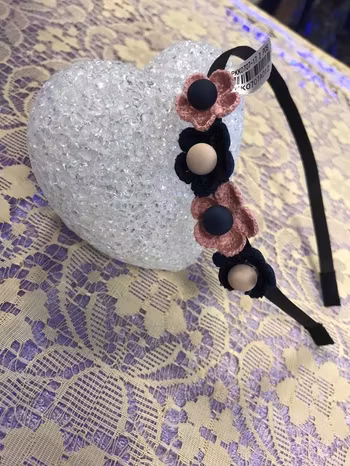 Handgjord Härlig Blommor Diadem