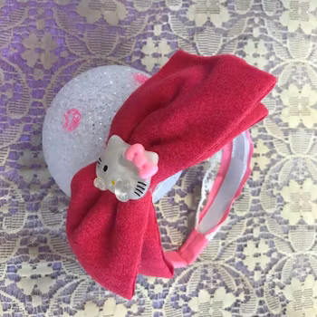 Handgjort Stor  Hello Kitty Diadem