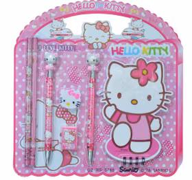 Hello Kitty Skrivset 7 delar.