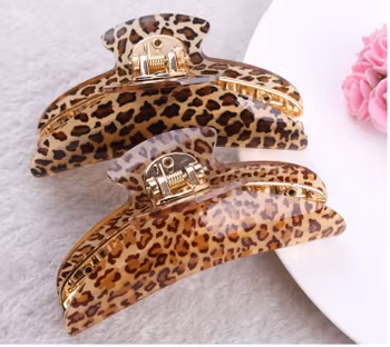 Leopard Hårklämma