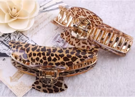 Leopard Hårklämma