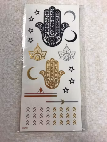 Guld / Silver Engångs Tatuering