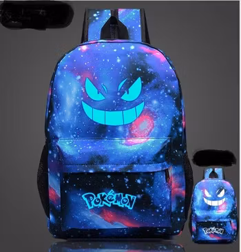 Nattlysande Pokemon Ryggsäck