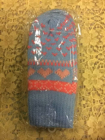 Stickad Vinter Vantar med Fleece