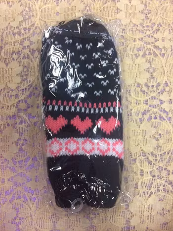 Stickad Vinter Vantar med Fleece