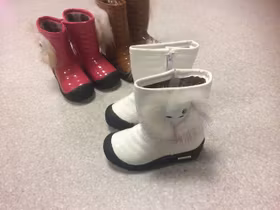 Söt Flicka Kängor