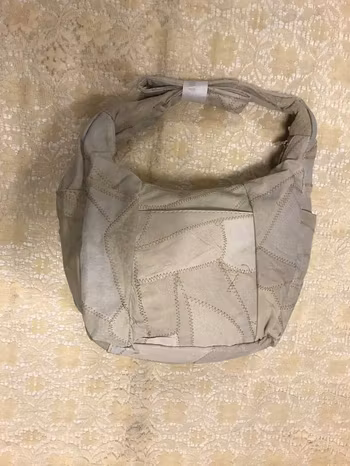 ÄKTA MOCKA HANDVÄSKA