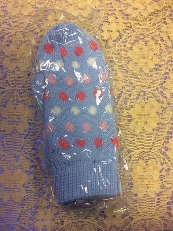 Stickad Vinter Vantar med Fleece