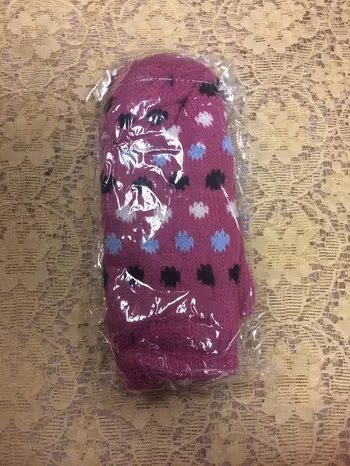 Stickad Vinter Vantar med Fleece