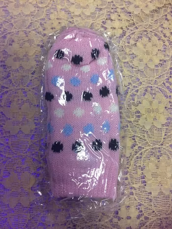 Stickad Vinter Vantar med Fleece