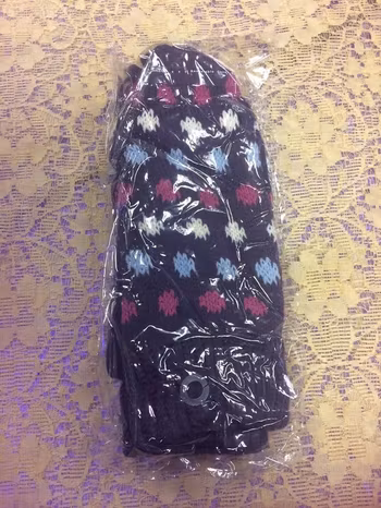 Stickad Vinter Vantar med Fleece