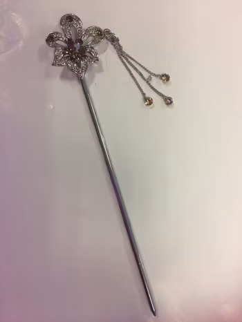 Hårnål med Färgad Strass