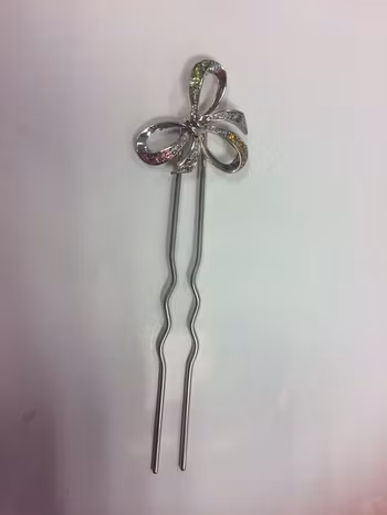 Hårnål med Färgad Strass