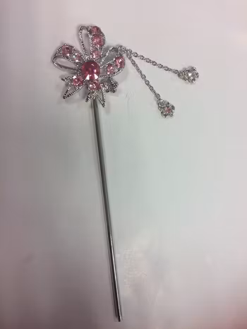 Hårnål med Färgad Strass