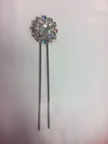 Hårnål med Färgad Strass