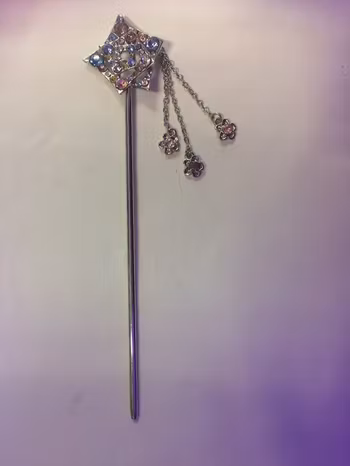 Hårnål med Färgad Strass