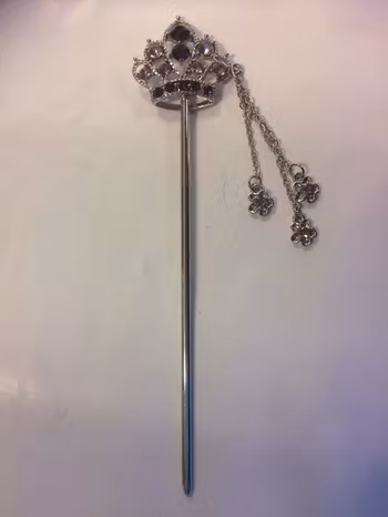 Hårnål med Färgad Strass