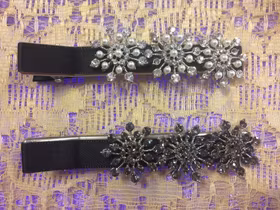 Vacker Hårspännen Med Strass