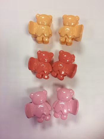 Ett Liten Par Söta Björn Hårspännen