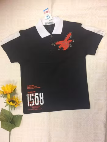 Barn T shirt med Broderi