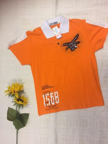 Barn T shirt med Broderi