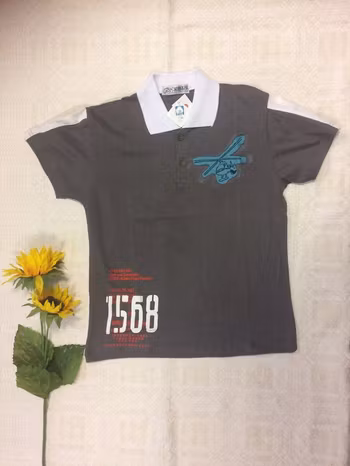 Barn T shirt med Broderi