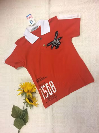 Barn T shirt med Broderi