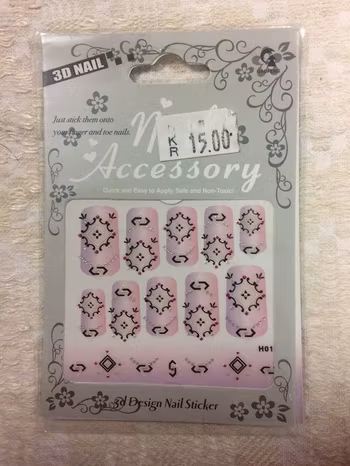 3D Självhäftande Stickers / Nageldekor