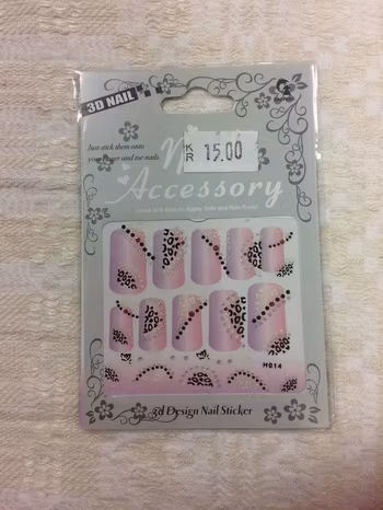 3D Självhäftande Stickers / Nageldekor