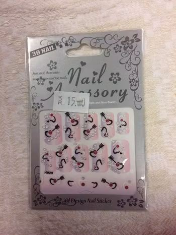 3D Självhäftande Stickers / Nageldekor