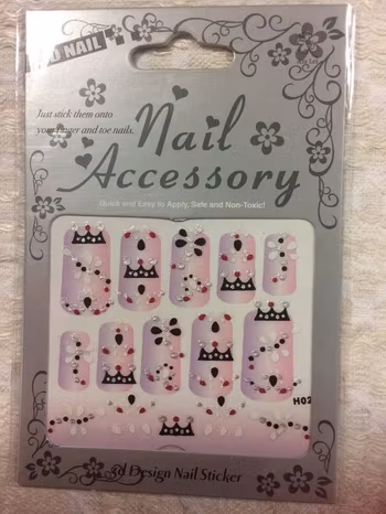3D Självhäftande Stickers / Nageldekor