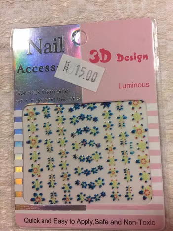 3D Självhäftande Stickers / Nageldekor