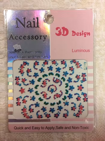 3D Självhäftande Stickers / Nageldekor