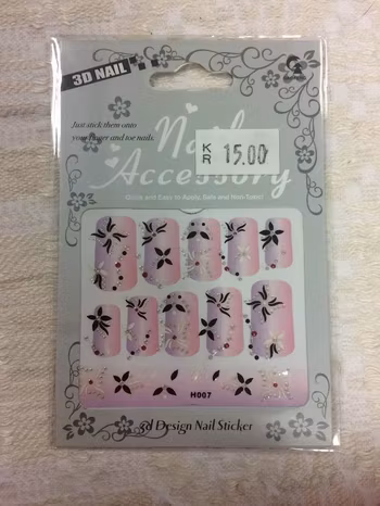 3D Självhäftande Stickers / Nageldekor