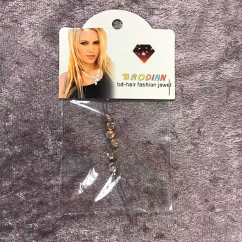 6ST Hår Kristall Glitter Dekoration