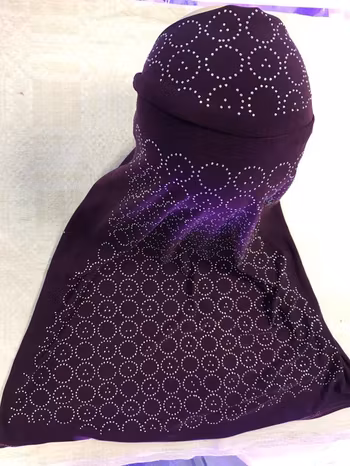 Arabisk Hijab / Muslimsk Huvudduk med Glitter