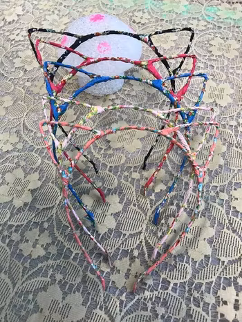 Handgjorda Söta Katt Diadem