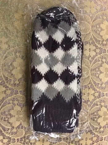 Stickad Vinter Vantar med Fleece