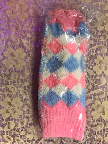 Stickad Vinter Vantar med Fleece