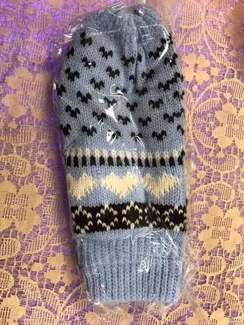 Stickad Vinter Vantar med Fleece