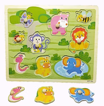 Pedagogiska Spel , 3D Barn Träpussel