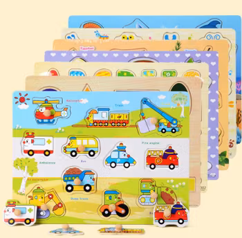 Pedagogiska Spel , 3D Barn Träpussel