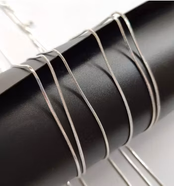 925 Silverpläterad ( stämplat )  Halsband