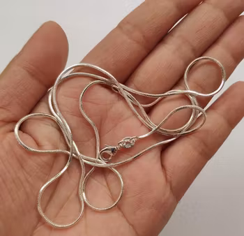 925 Silverpläterad ( stämplat )  Halsband