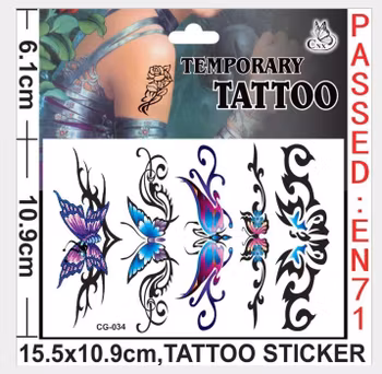 Fjäril  / Hjärta / Blomma Tatuering