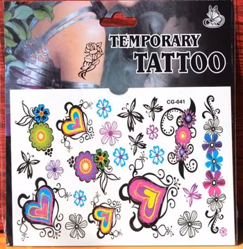 Fjäril  / Hjärta / Blomma Tatuering