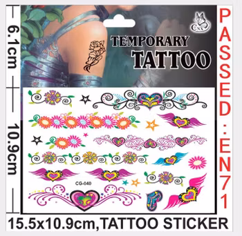 Fjäril  / Hjärta / Blomma Tatuering