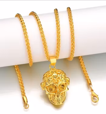 Stor Skull Halsband