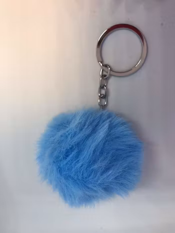 Nyckelring, Väsksmycke Pälsboll