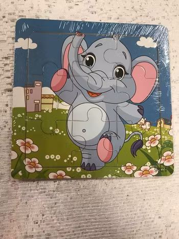 Pedagogisk Barn Trä Pussel, 9 Bitar